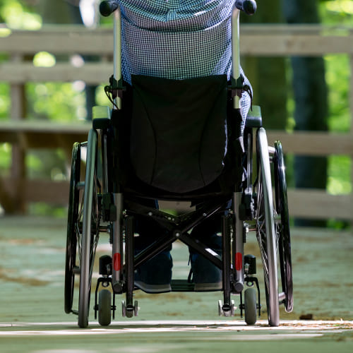 person using a wheelchair